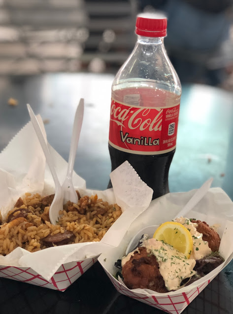 French Market NOLA Crawfish Balls and Jambalaya